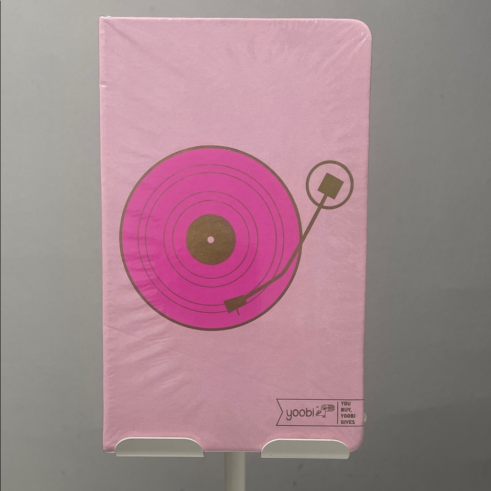 Yoobi Pink Vinyl Design Notebook